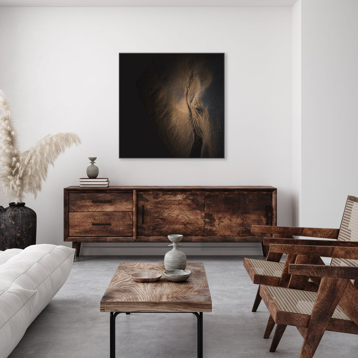 wall-art-print-canvas-poster-framed-Gently Giant, by Louise Wolbers-by-Plus X Studio-Gioia Wall Art