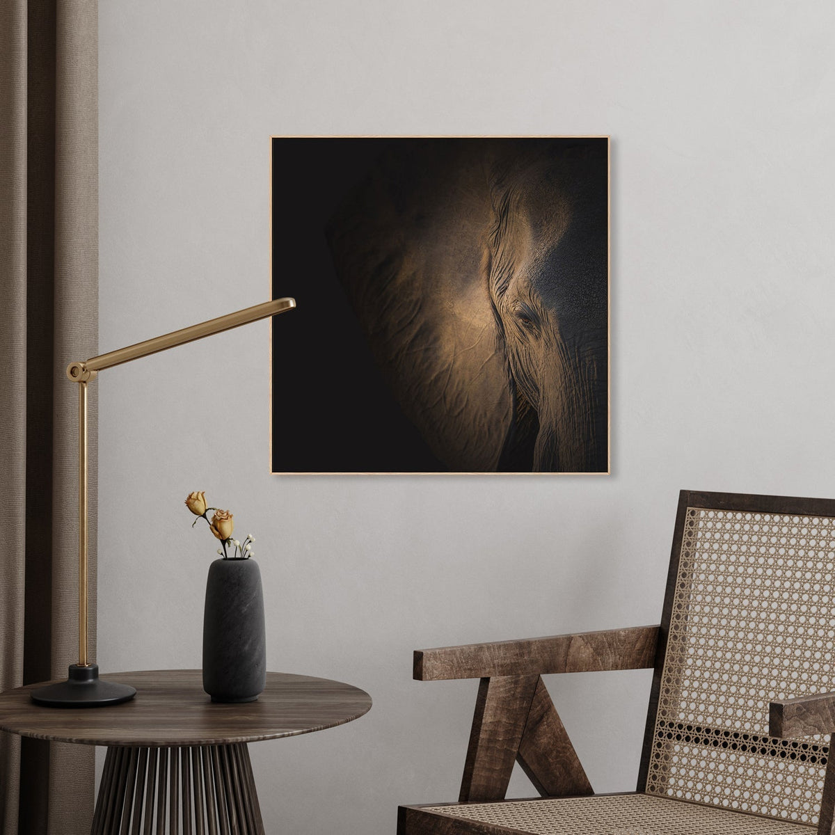 wall-art-print-canvas-poster-framed-Gently Giant, by Louise Wolbers-by-Plus X Studio-Gioia Wall Art
