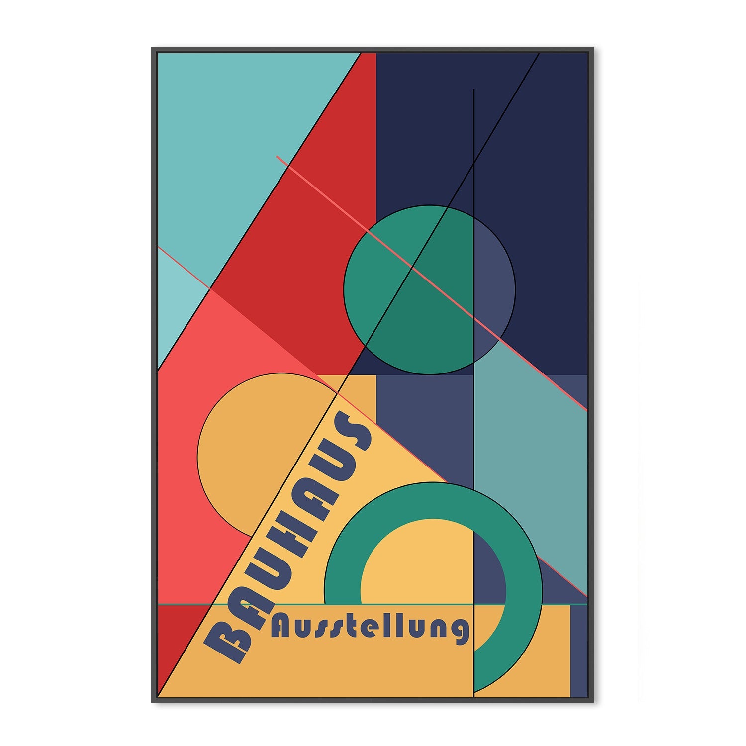 wall-art-print-canvas-poster-framed-Geometric Harmony-3