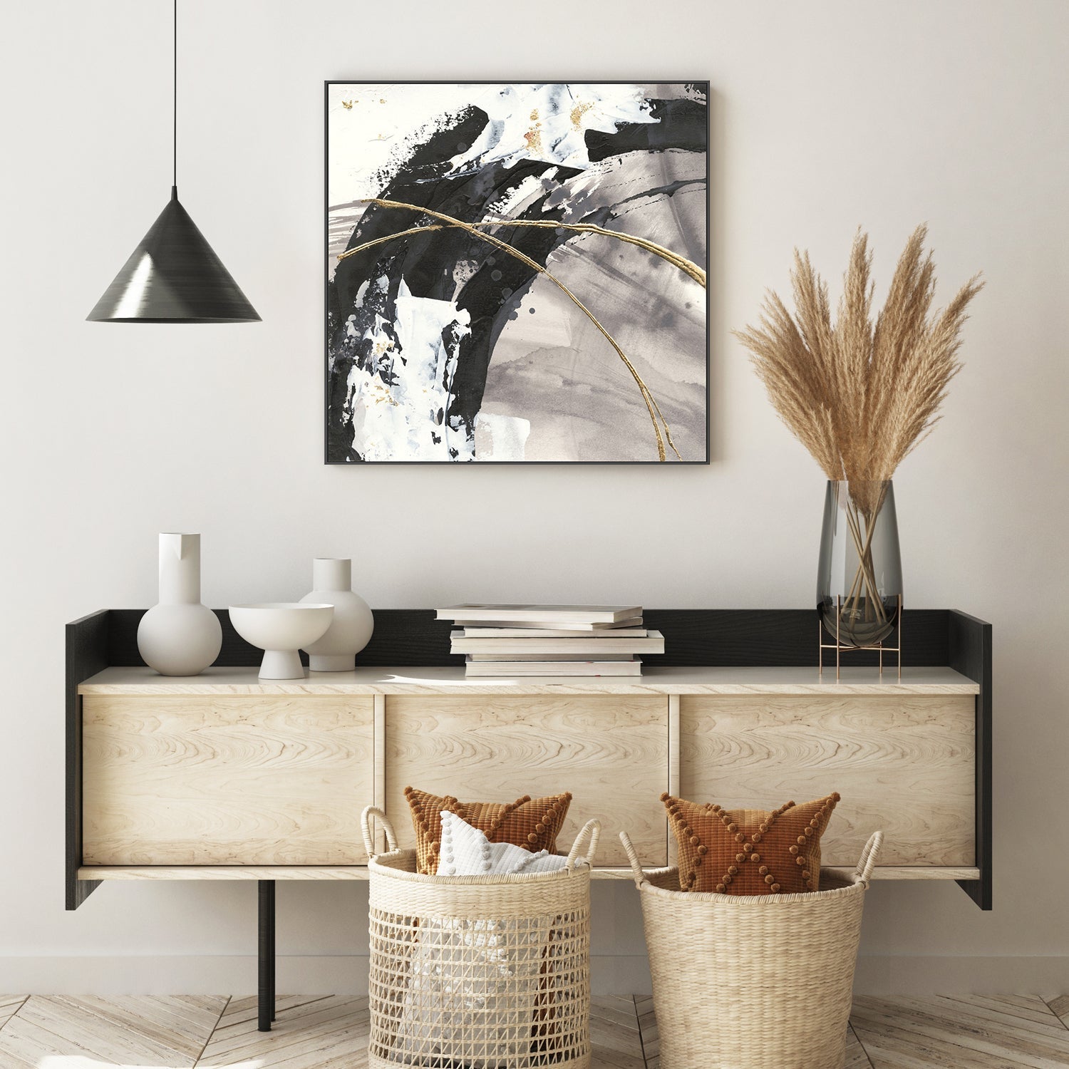 wall-art-print-canvas-poster-framed-Gilded Arcs, Style B-by-Chris Paschke-Gioia Wall Art