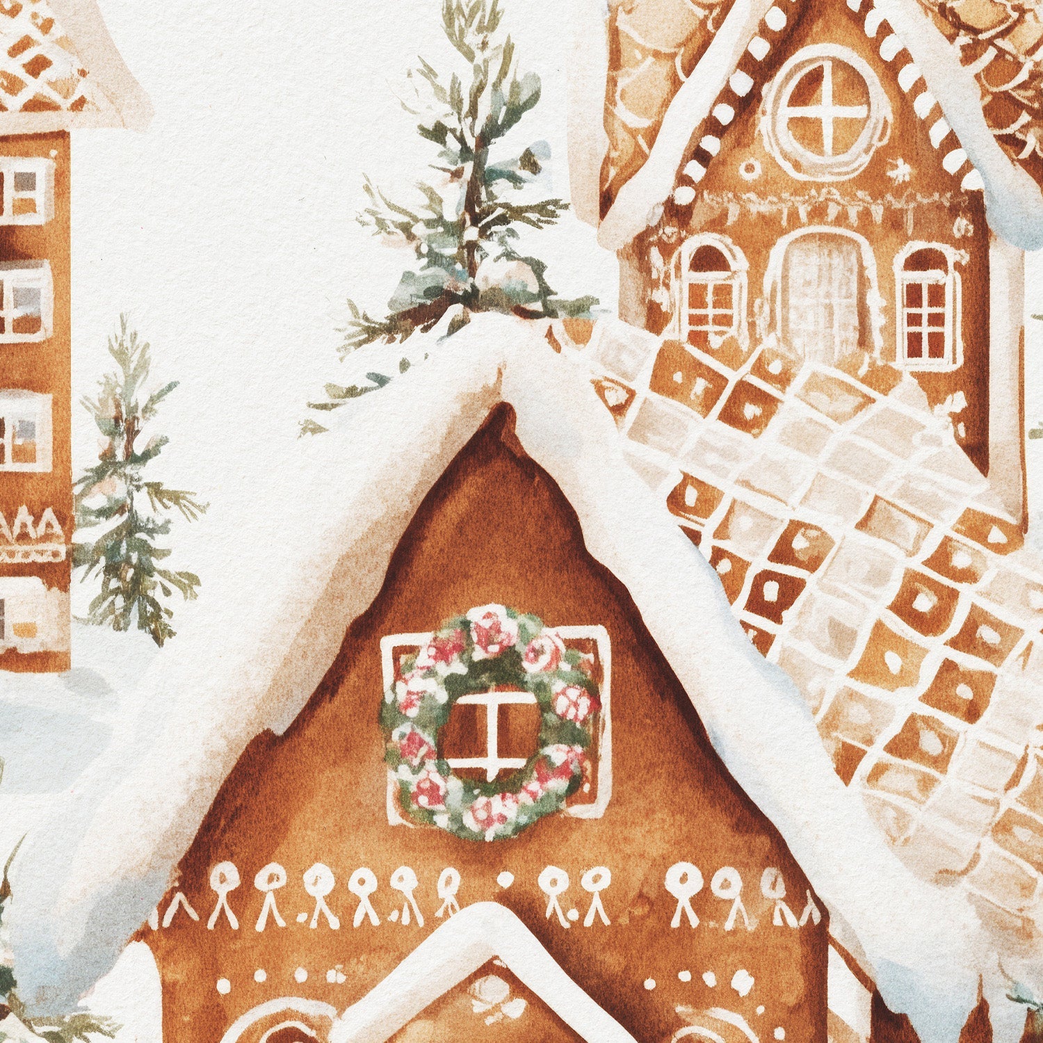 wall-art-print-canvas-poster-framed-Gingerbread Village-11