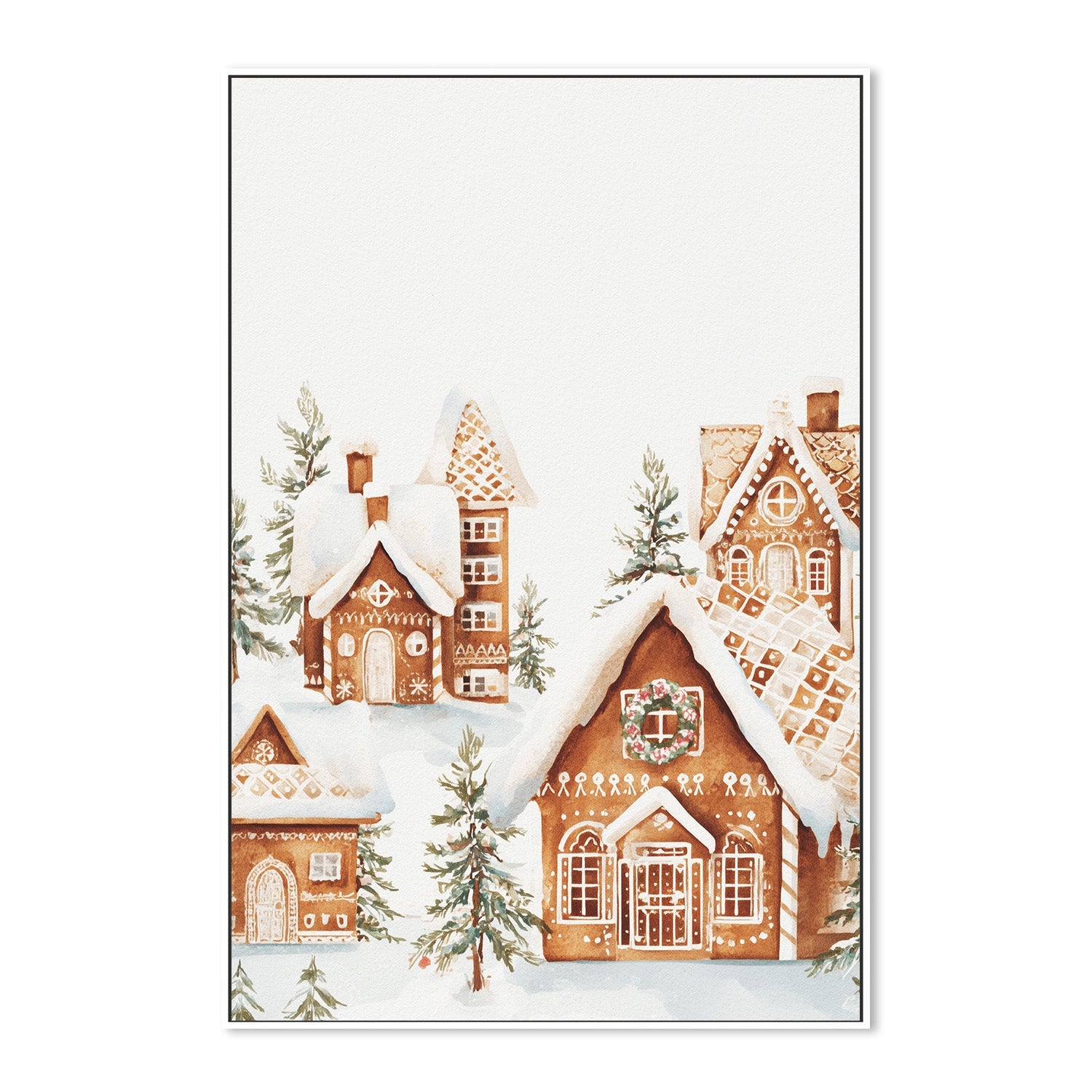 wall-art-print-canvas-poster-framed-Gingerbread Village-5