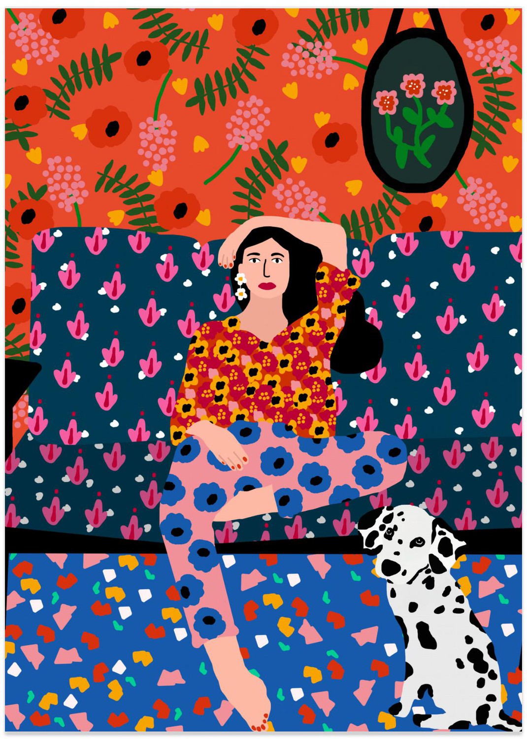 Girl In the Sofa , By Rafaela Mascaro