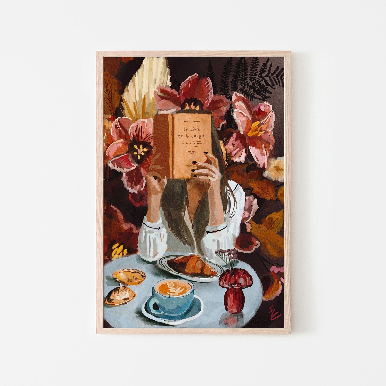 wall-art-print-canvas-poster-framed-girl with jungle book-6