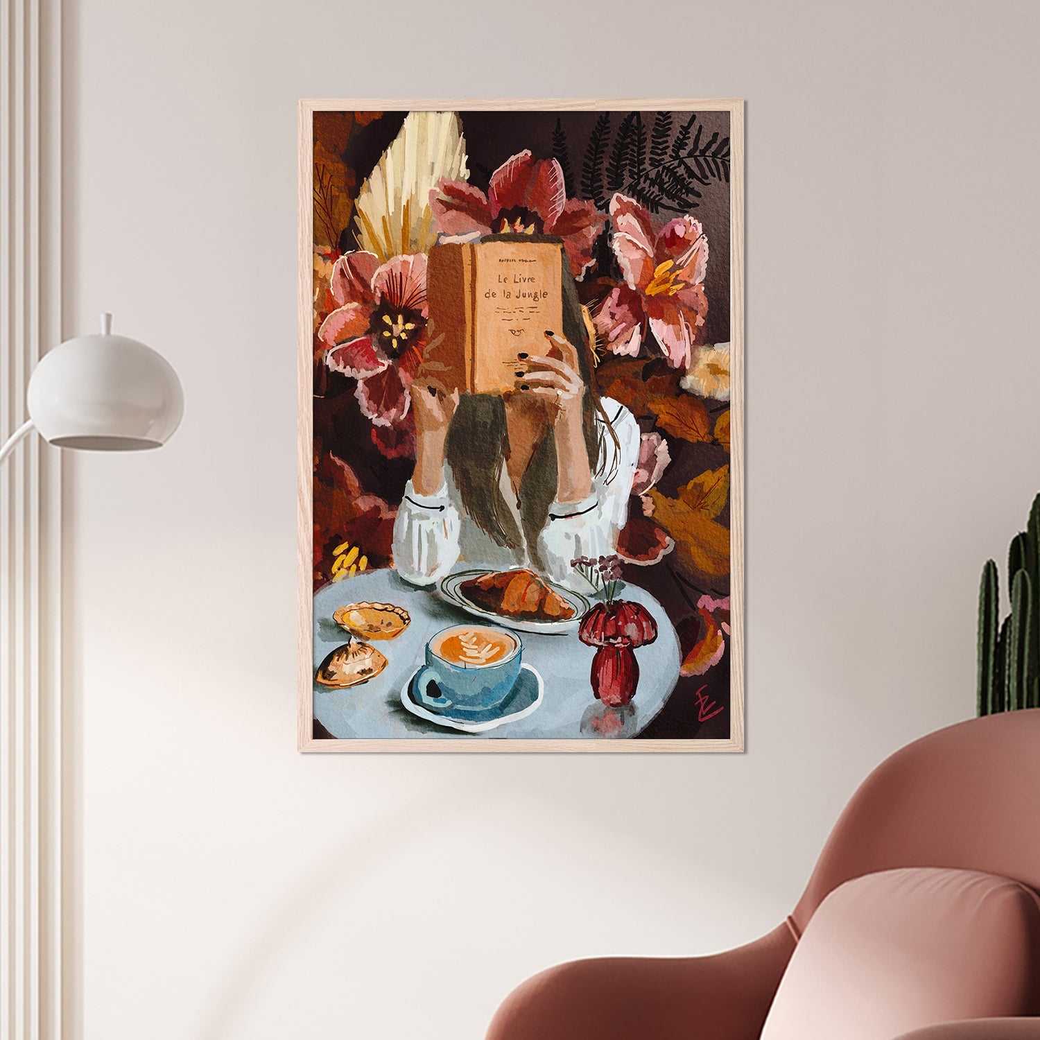 wall-art-print-canvas-poster-framed-girl with jungle book-7