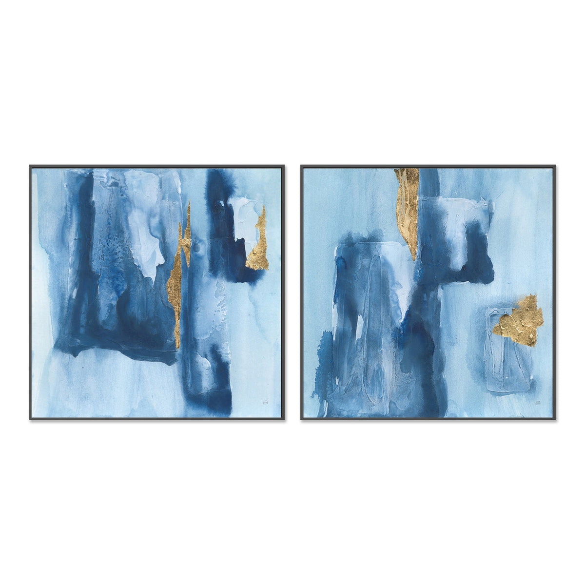 wall-art-print-canvas-poster-framed-Glaciers, Set of 2-by-Chris Paschke-Gioia Wall Art