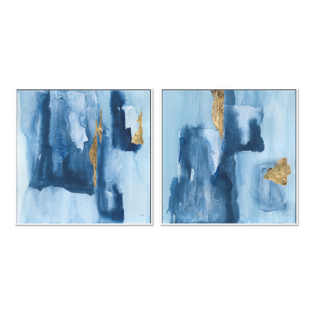 wall-art-print-canvas-poster-framed-Glaciers, Set of 2-by-Chris Paschke-Gioia Wall Art