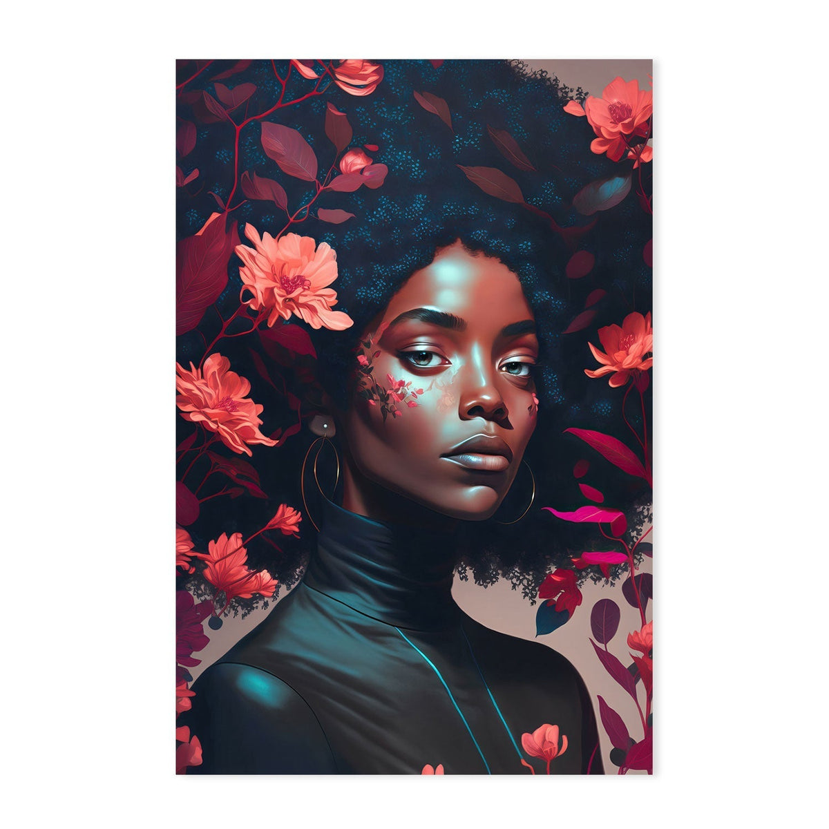 wall-art-print-canvas-poster-framed-Goddess Of The Flowers , By Treechild-GIOIA-WALL-ART