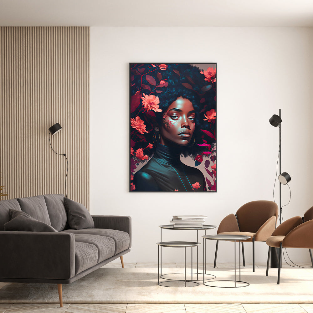 wall-art-print-canvas-poster-framed-Goddess Of The Flowers , By Treechild-GIOIA-WALL-ART