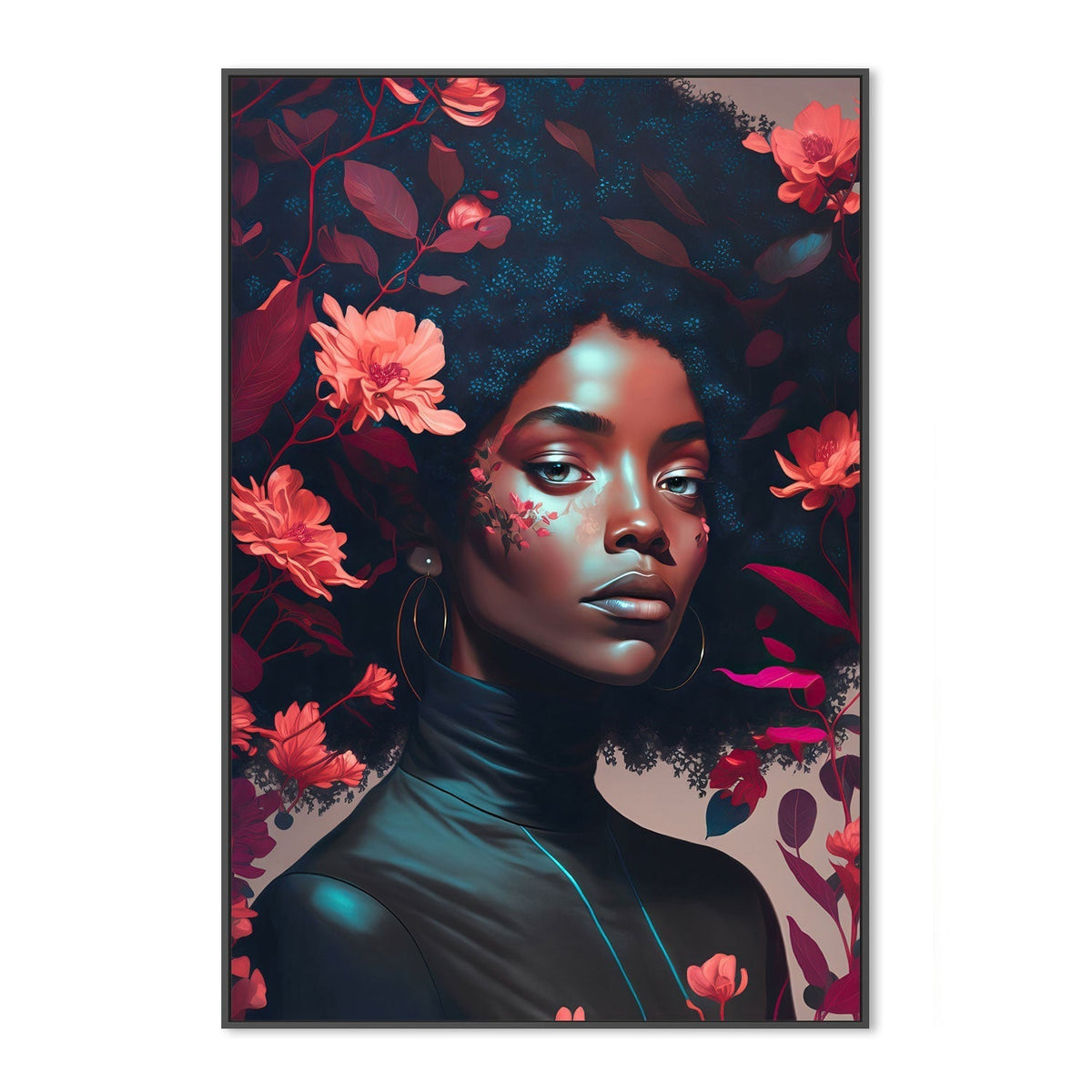 wall-art-print-canvas-poster-framed-Goddess Of The Flowers , By Treechild-GIOIA-WALL-ART