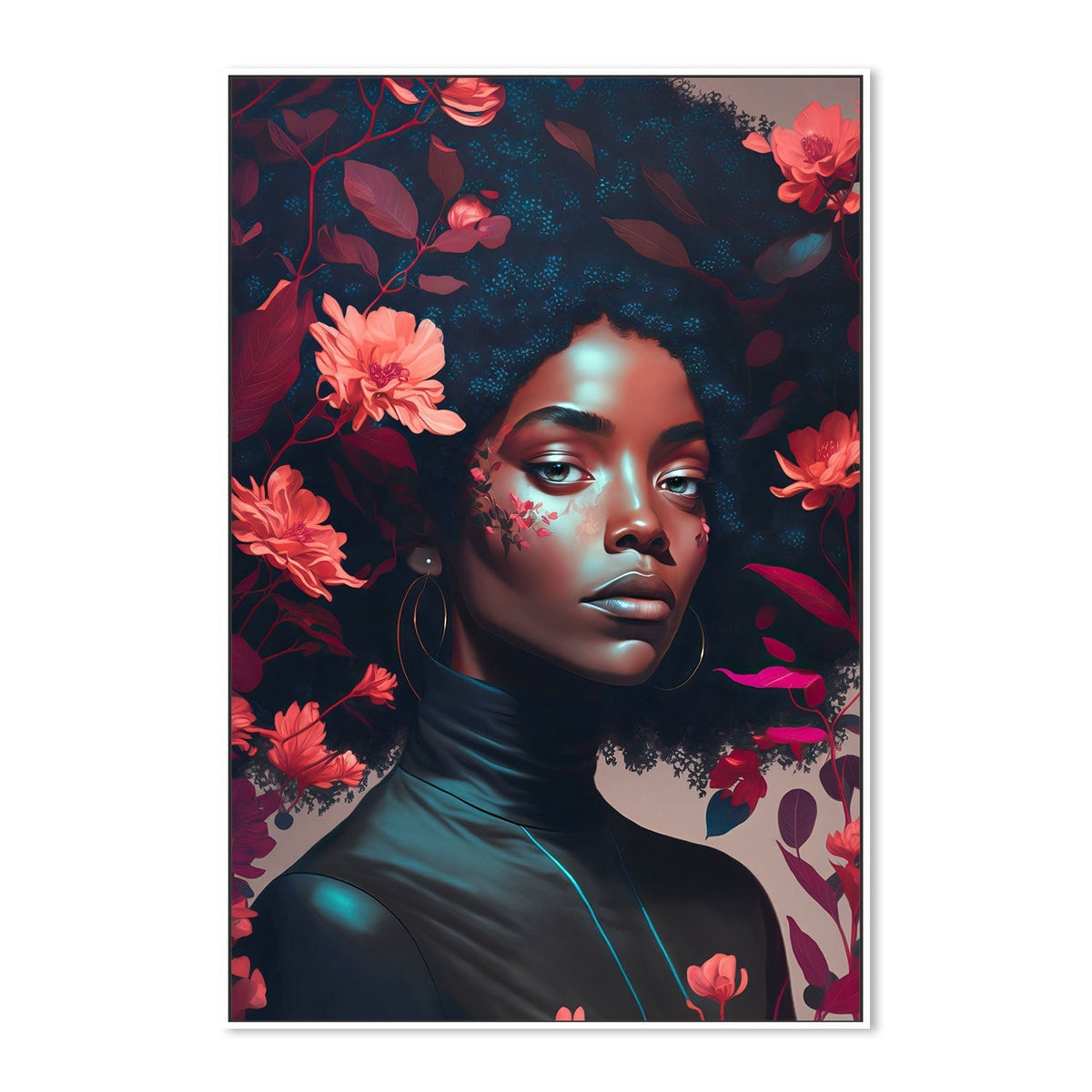 wall-art-print-canvas-poster-framed-Goddess Of The Flowers , By Treechild-GIOIA-WALL-ART