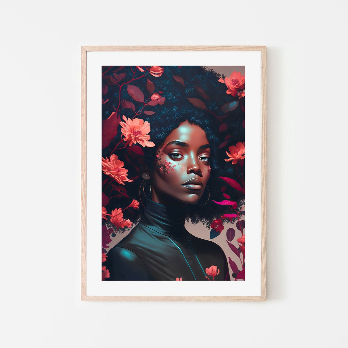 wall-art-print-canvas-poster-framed-Goddess Of The Flowers , By Treechild-GIOIA-WALL-ART