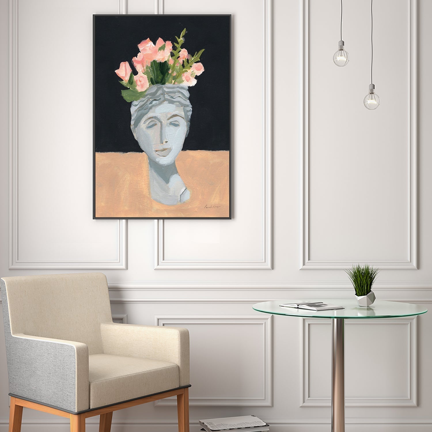 wall-art-print-canvas-poster-framed-Goddess Roses-by-Pamela Munger-Gioia Wall Art