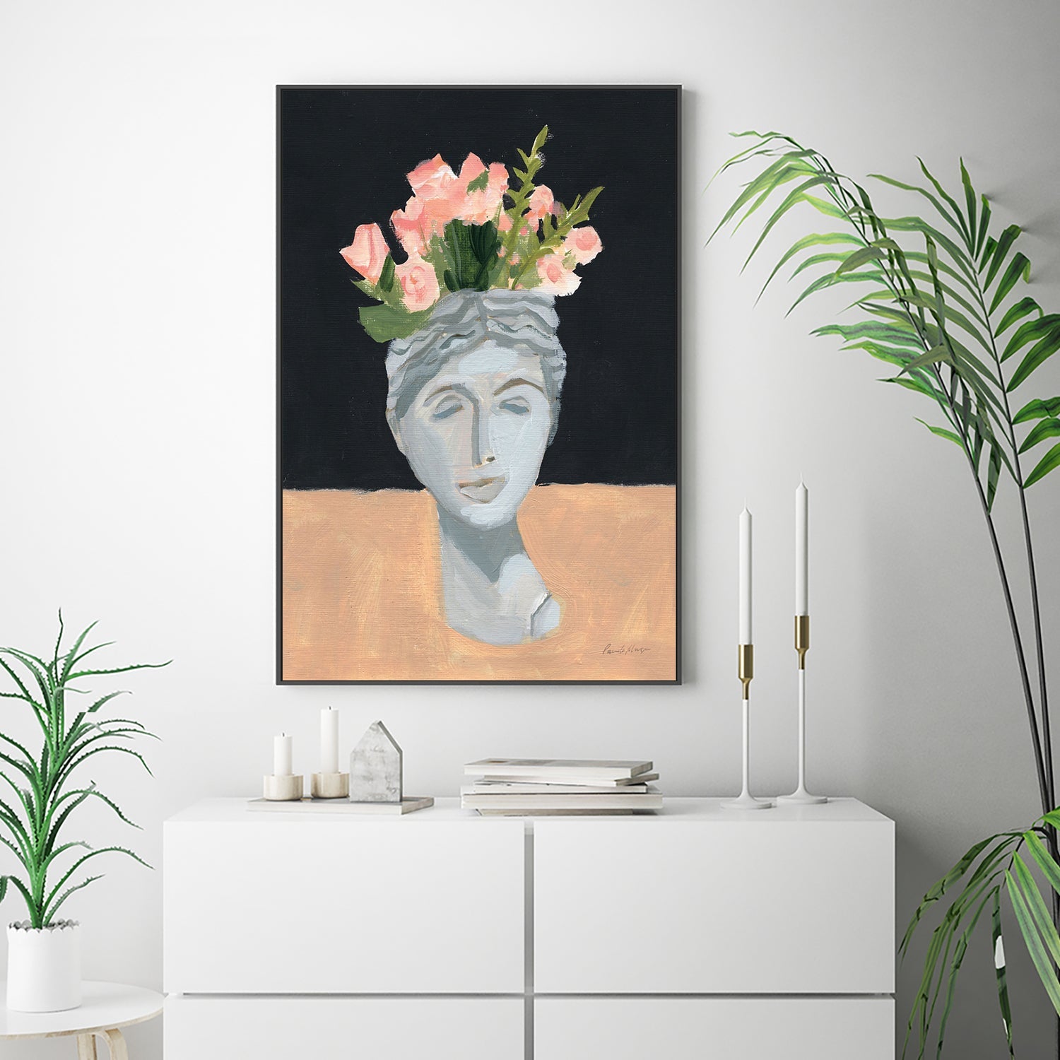 wall-art-print-canvas-poster-framed-Goddess Roses-by-Pamela Munger-Gioia Wall Art