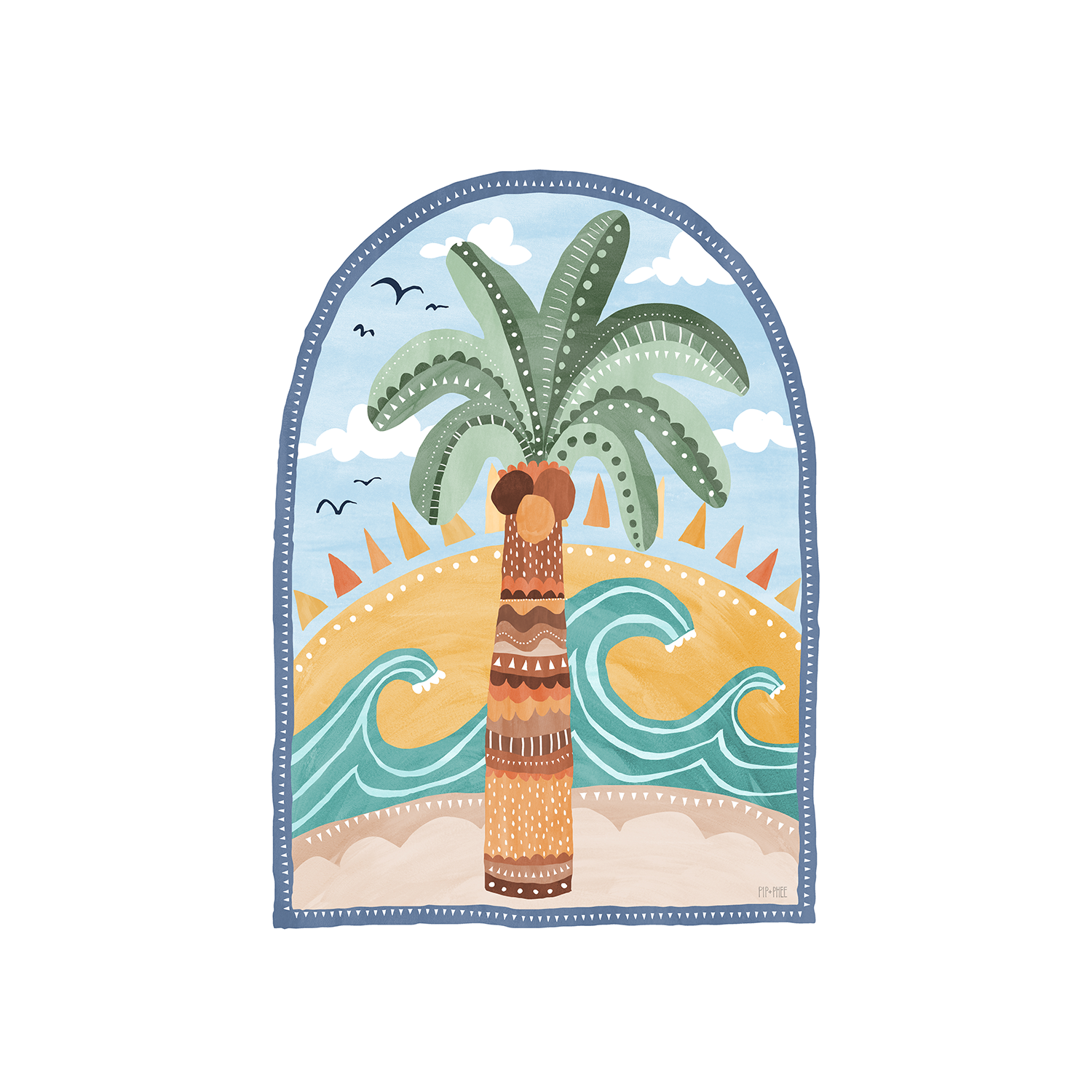 wall-art-print-canvas-poster-framed-Going Coconuts, Set of 3 , By Pip and Phee-7