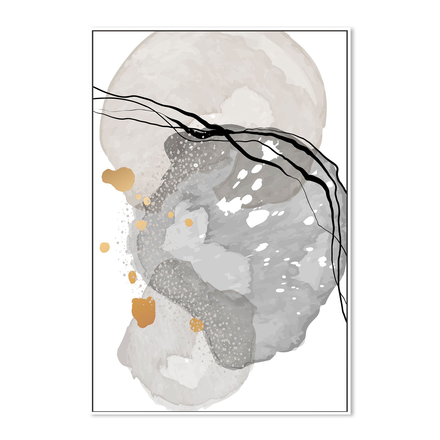 wall-art-print-canvas-poster-framed-Gold Dust, Style C-GIOIA-WALL-ART