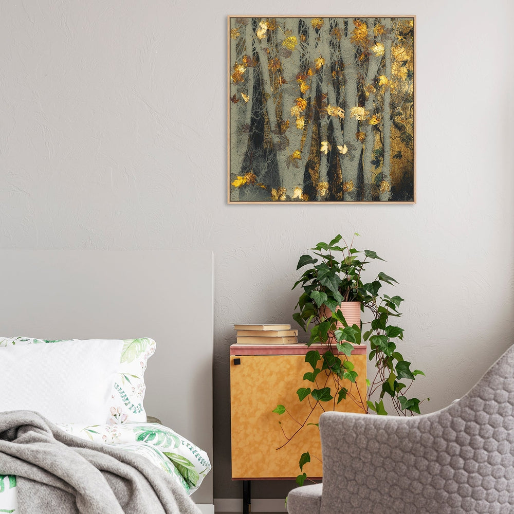 Gold Leaf, by Nel Talen-Framed-Canvas-Print-Poster-Gioia Wall Art