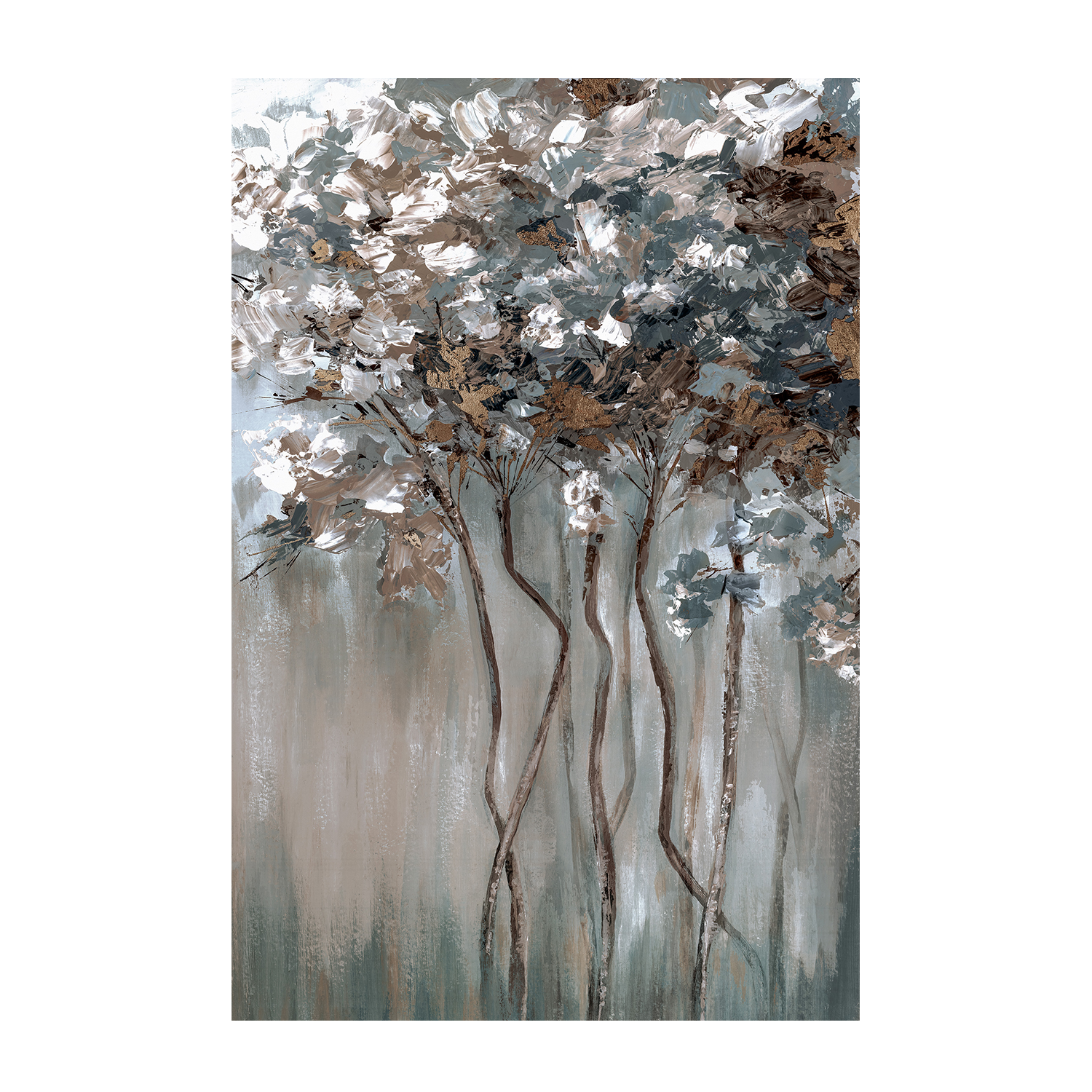 wall-art-print-canvas-poster-framed-Golden Brown Forest-1