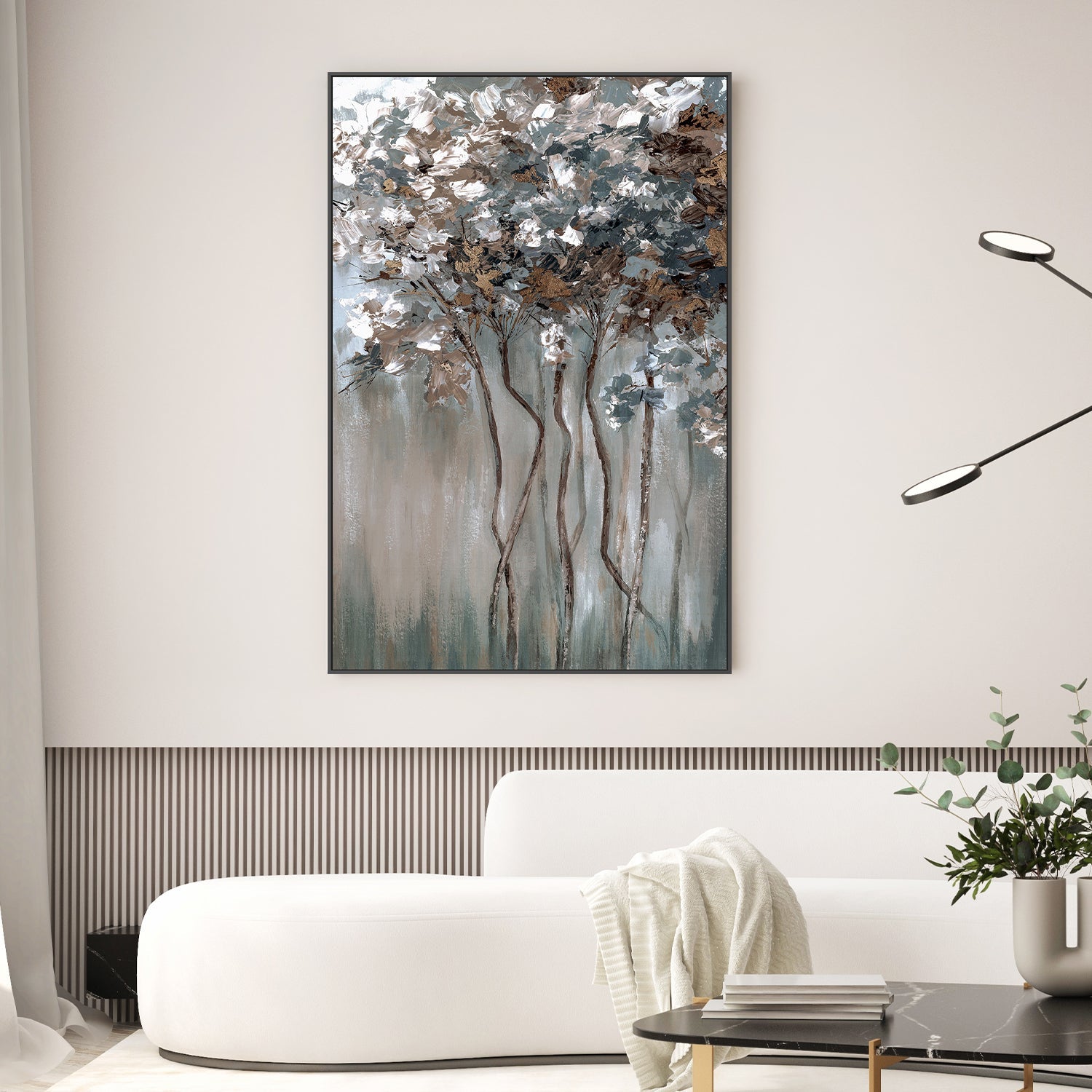 wall-art-print-canvas-poster-framed-Golden Brown Forest-2