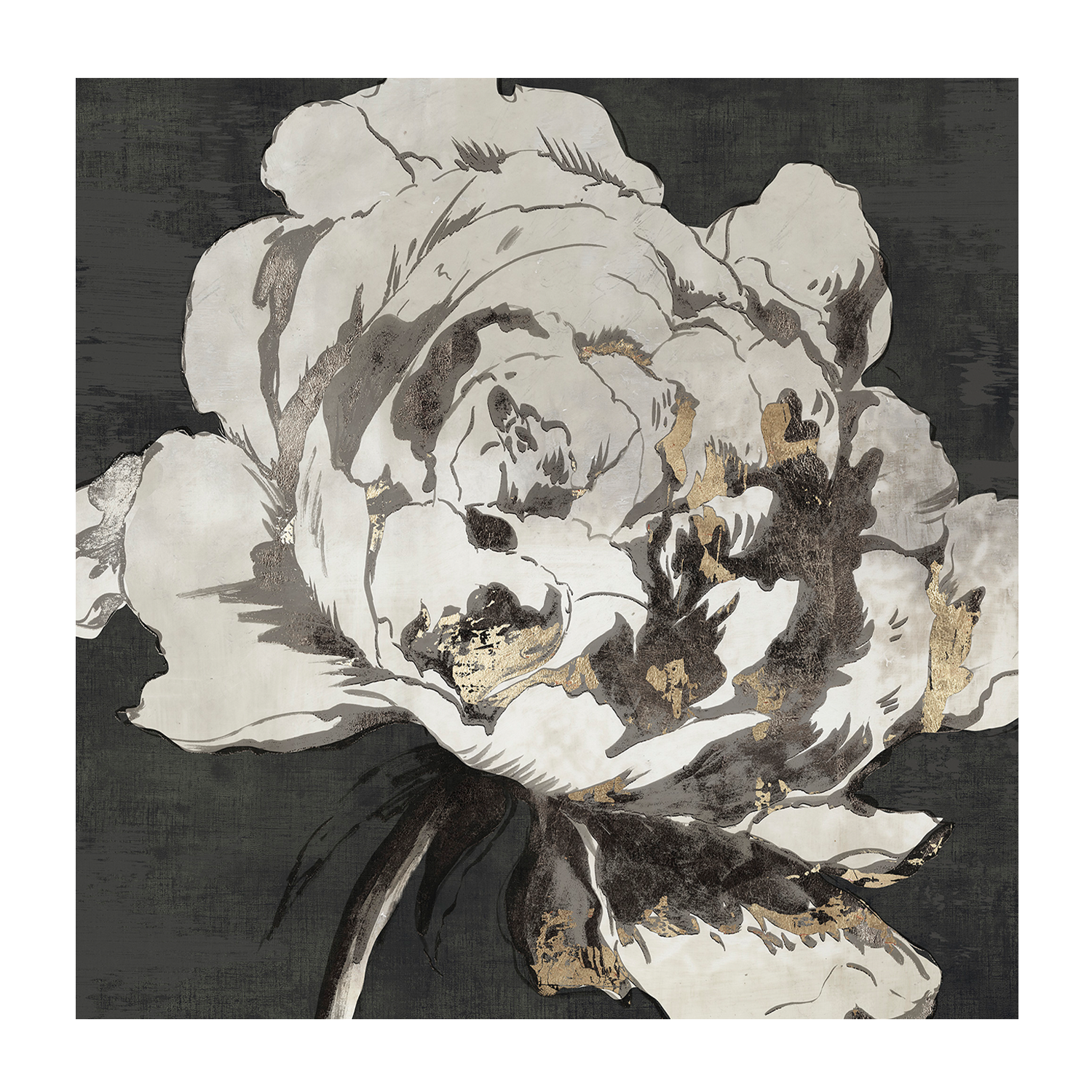 wall-art-print-canvas-poster-framed-Golden Flower, Style A , By Asia Jensen-1