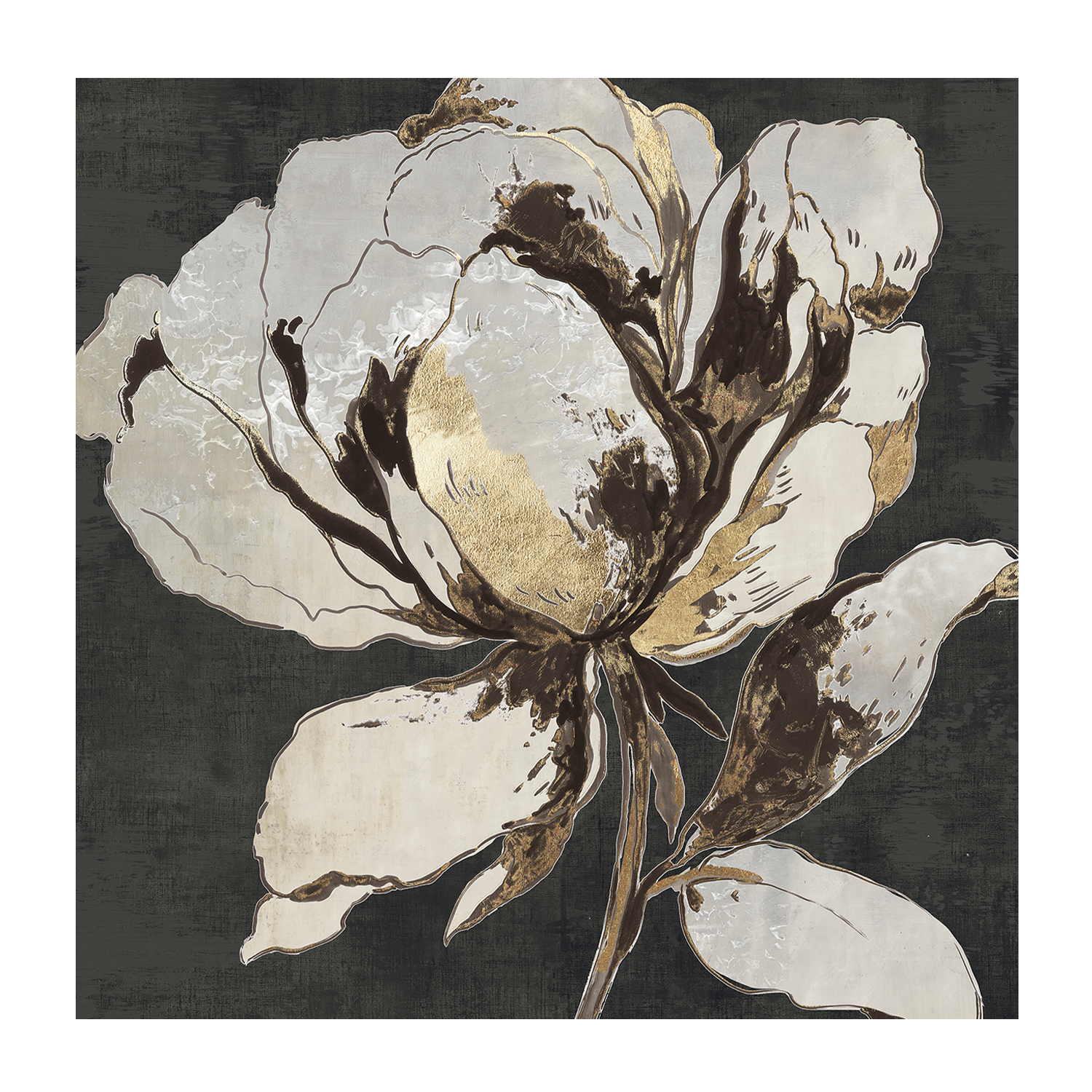 wall-art-print-canvas-poster-framed-Golden Flower, Style B , By Asia Jensen-1