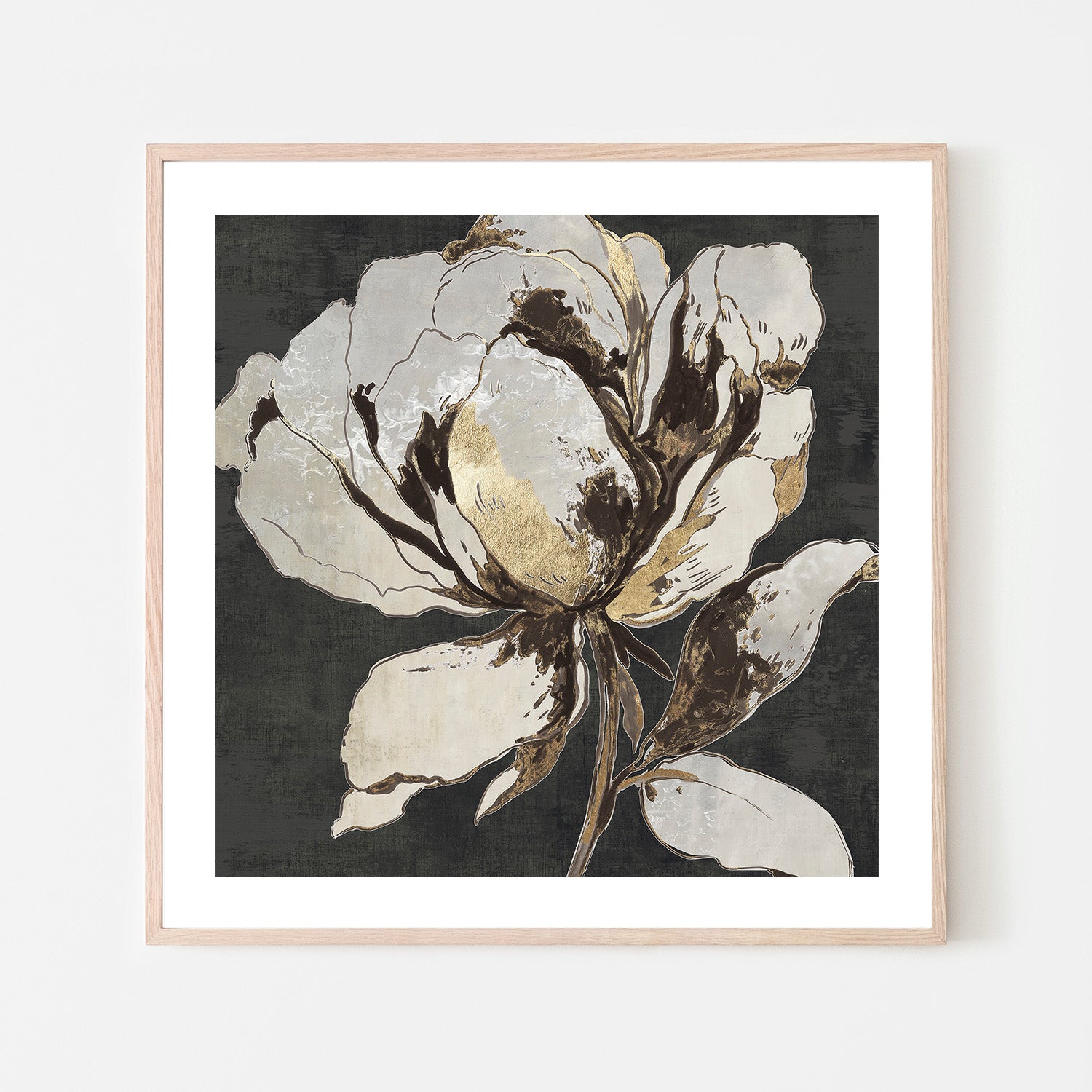 wall-art-print-canvas-poster-framed-Golden Flower, Style B , By Asia Jensen-6