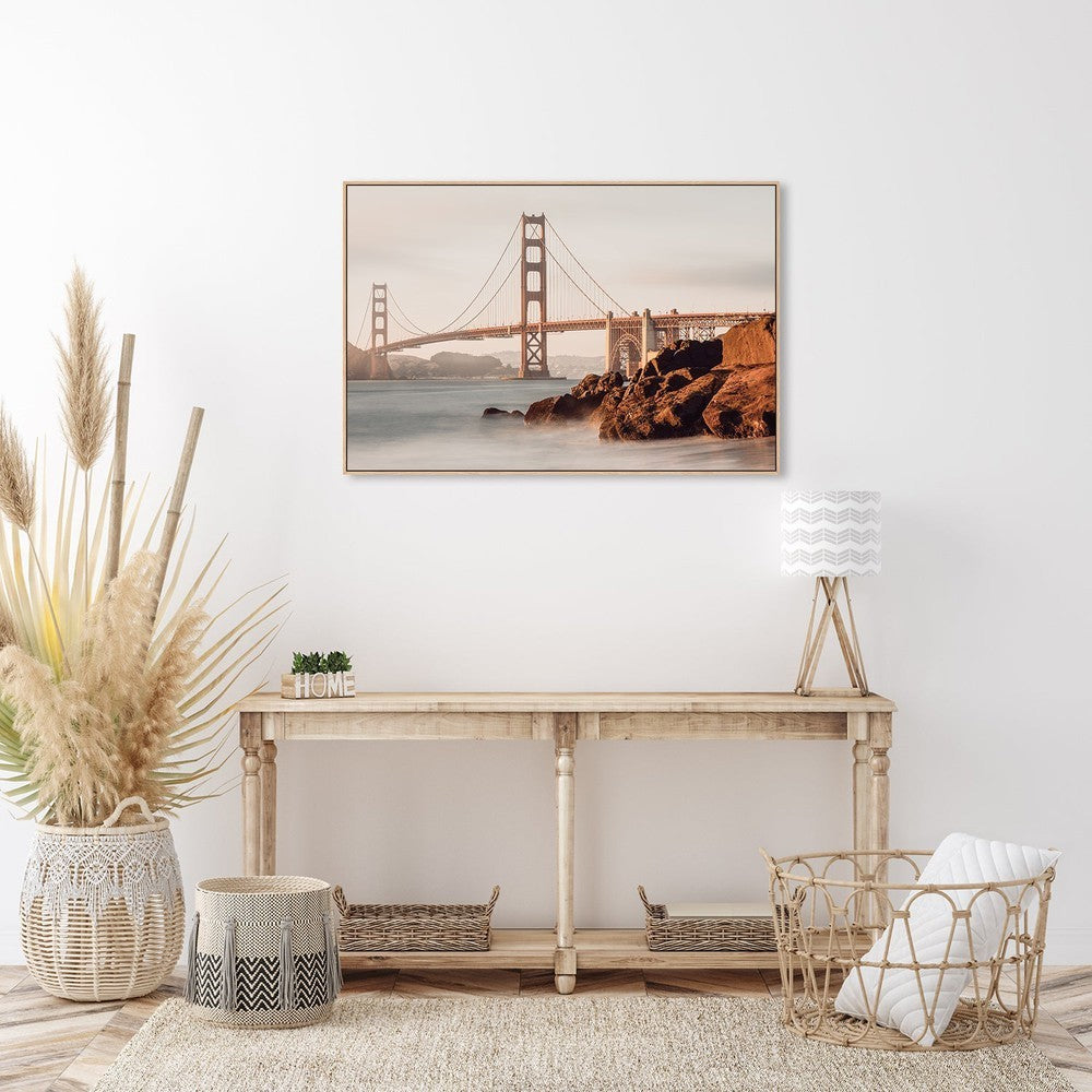 wall-art-print-canvas-poster-framed-Golden Gate Bridge, By Ron Langager-by-Plus X Studio-Gioia Wall Art
