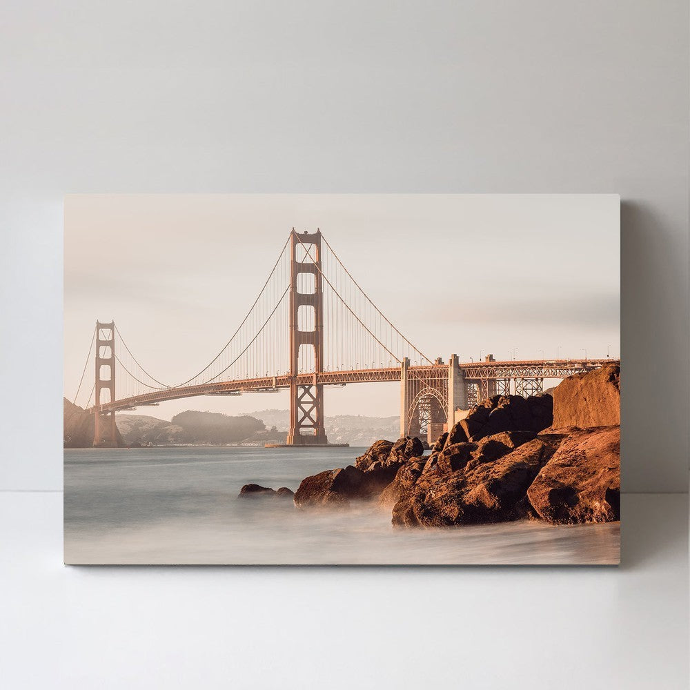 wall-art-print-canvas-poster-framed-Golden Gate Bridge, By Ron Langager-by-Plus X Studio-Gioia Wall Art
