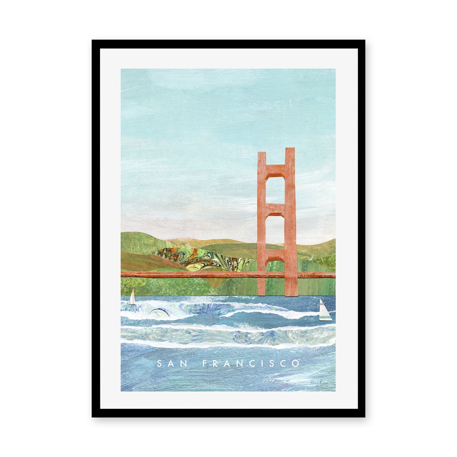 wall-art-print-canvas-poster-framed-Golden Gate Bridge, San Francisco, United States , By Henry Rivers-GIOIA-WALL-ART