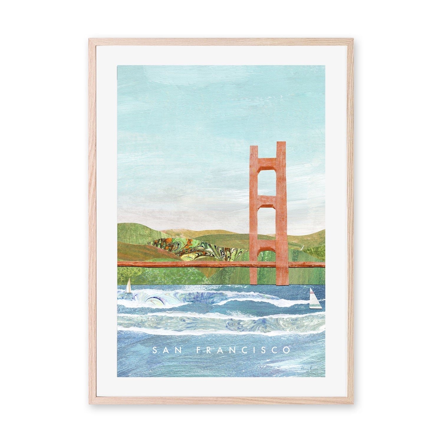 wall-art-print-canvas-poster-framed-Golden Gate Bridge, San Francisco, United States , By Henry Rivers-GIOIA-WALL-ART