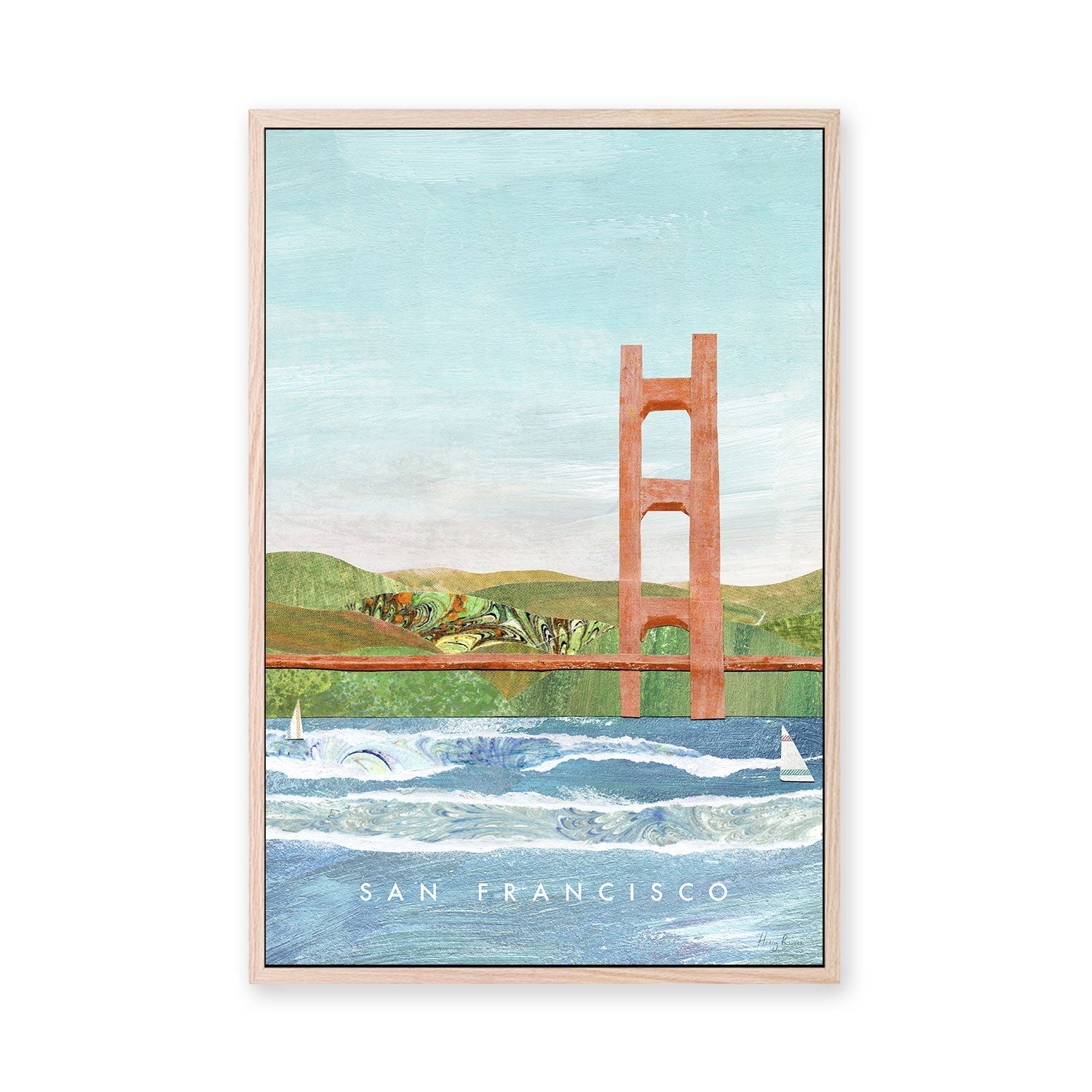 wall-art-print-canvas-poster-framed-Golden Gate Bridge, San Francisco, United States , By Henry Rivers-GIOIA-WALL-ART