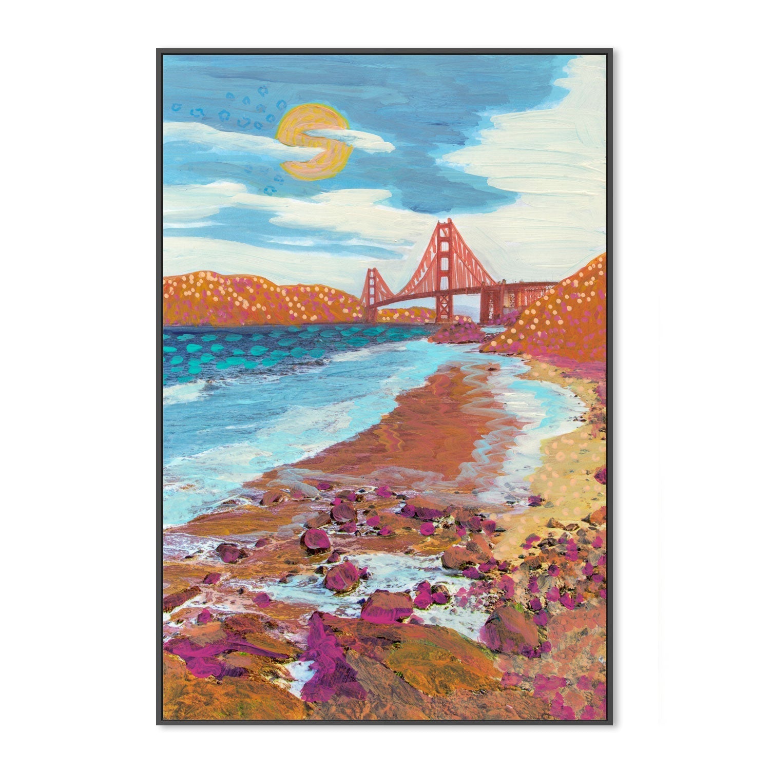 wall-art-print-canvas-poster-framed-Golden Gate , By Eleanor Baker-3