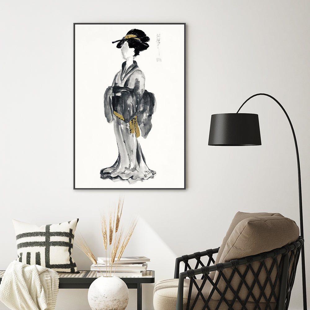 wall-art-print-canvas-poster-framed-Golden Geisha, Style A , By Chris Paschke-GIOIA-WALL-ART