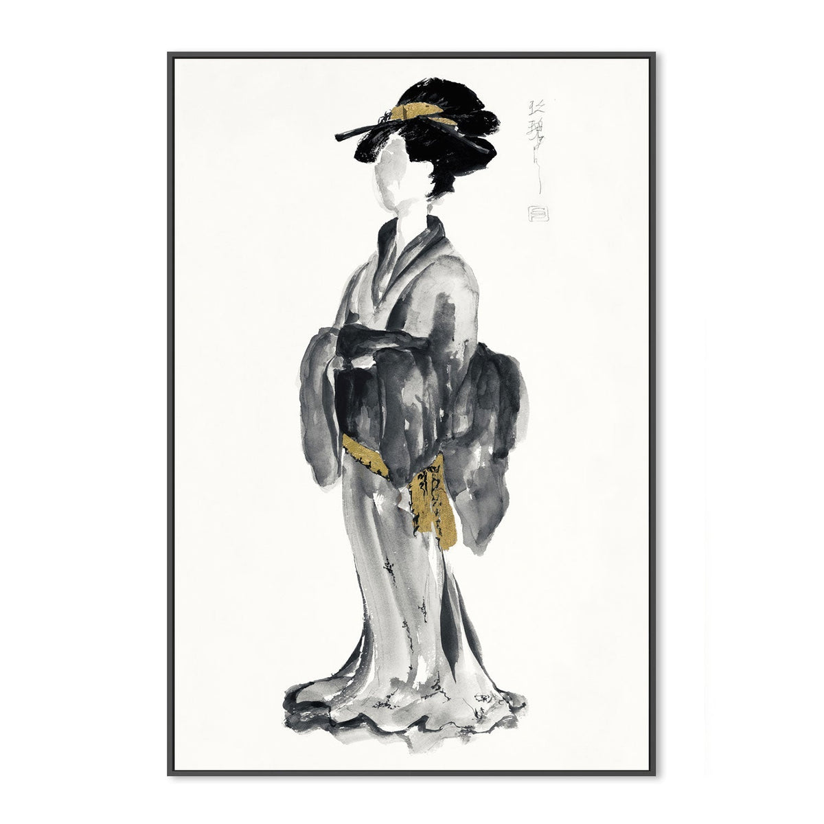 wall-art-print-canvas-poster-framed-Golden Geisha, Style A , By Chris Paschke-GIOIA-WALL-ART