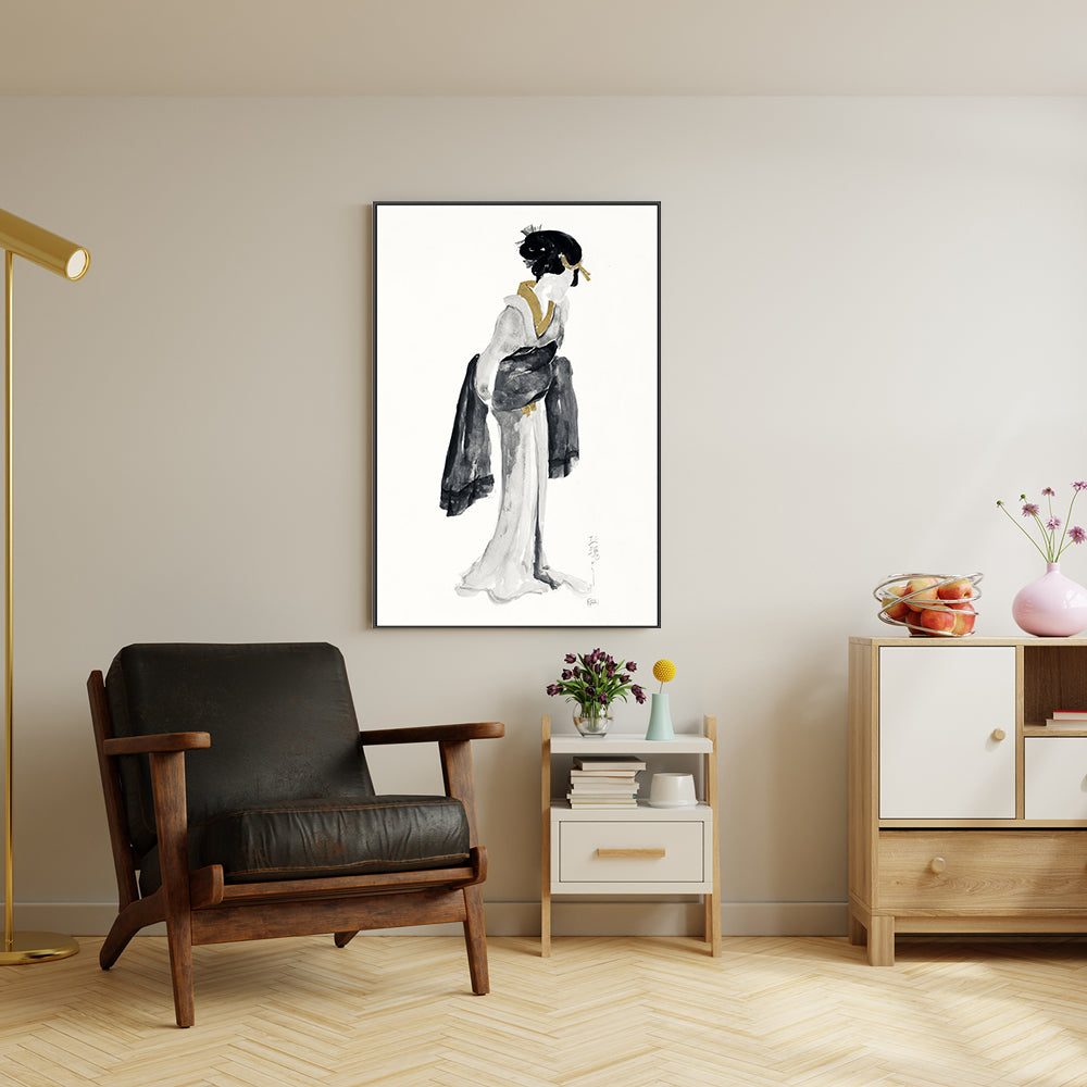 wall-art-print-canvas-poster-framed-Golden Geisha, Style B , By Chris Paschke-GIOIA-WALL-ART