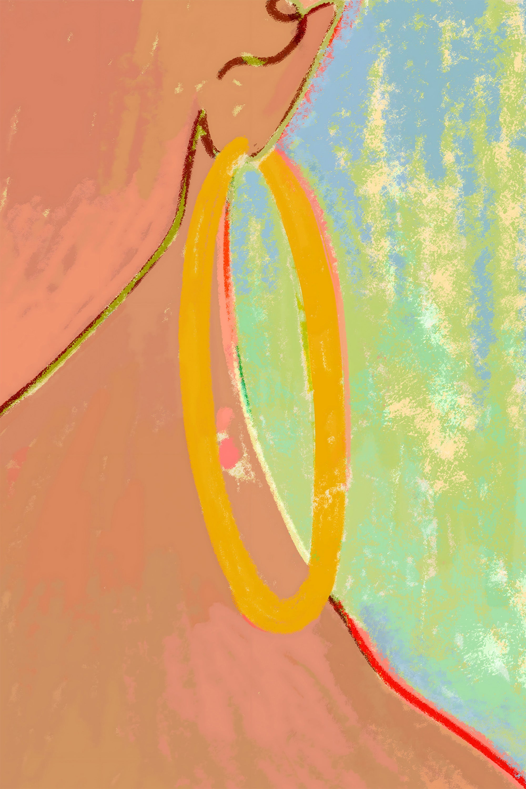 wall-art-print-canvas-poster-framed-Golden Hoops-1