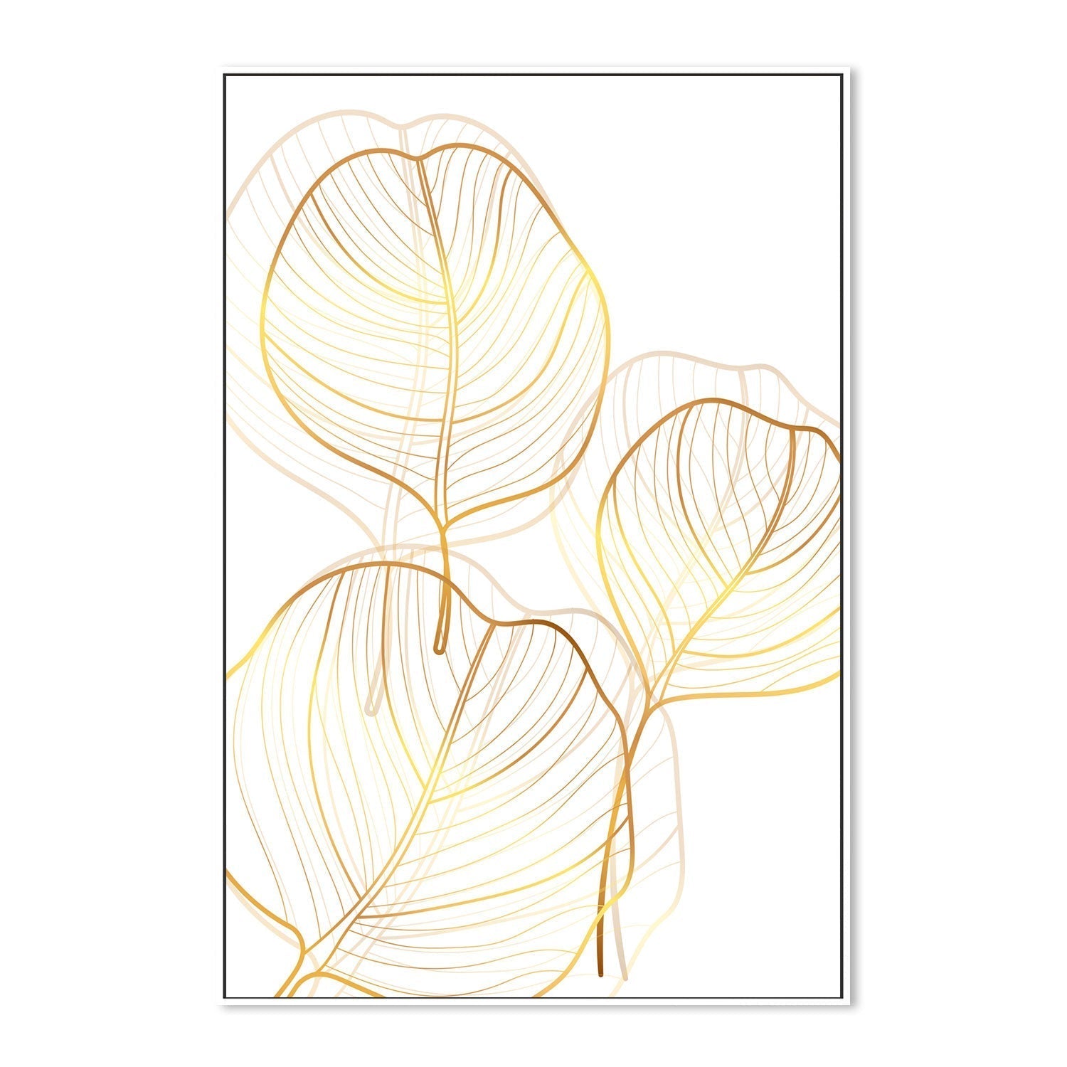 wall-art-print-canvas-poster-framed-Golden Silhouettes, Style C-GIOIA-WALL-ART