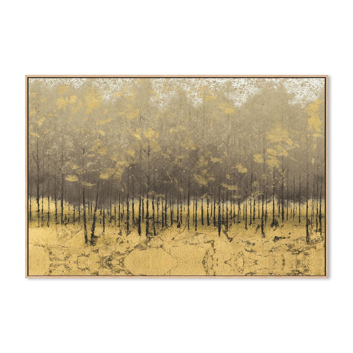 wall-art-print-canvas-poster-framed-Golden Trees, Style A-by-James Wiens-Gioia Wall Art