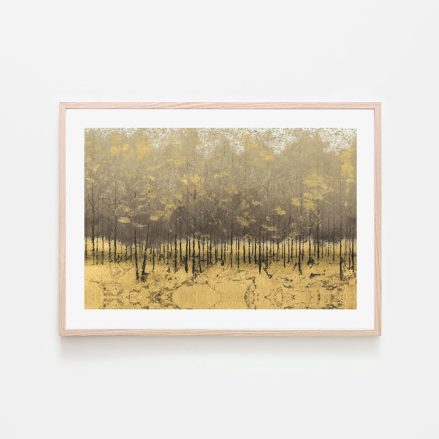 wall-art-print-canvas-poster-framed-Golden Trees, Style A-by-James Wiens-Gioia Wall Art
