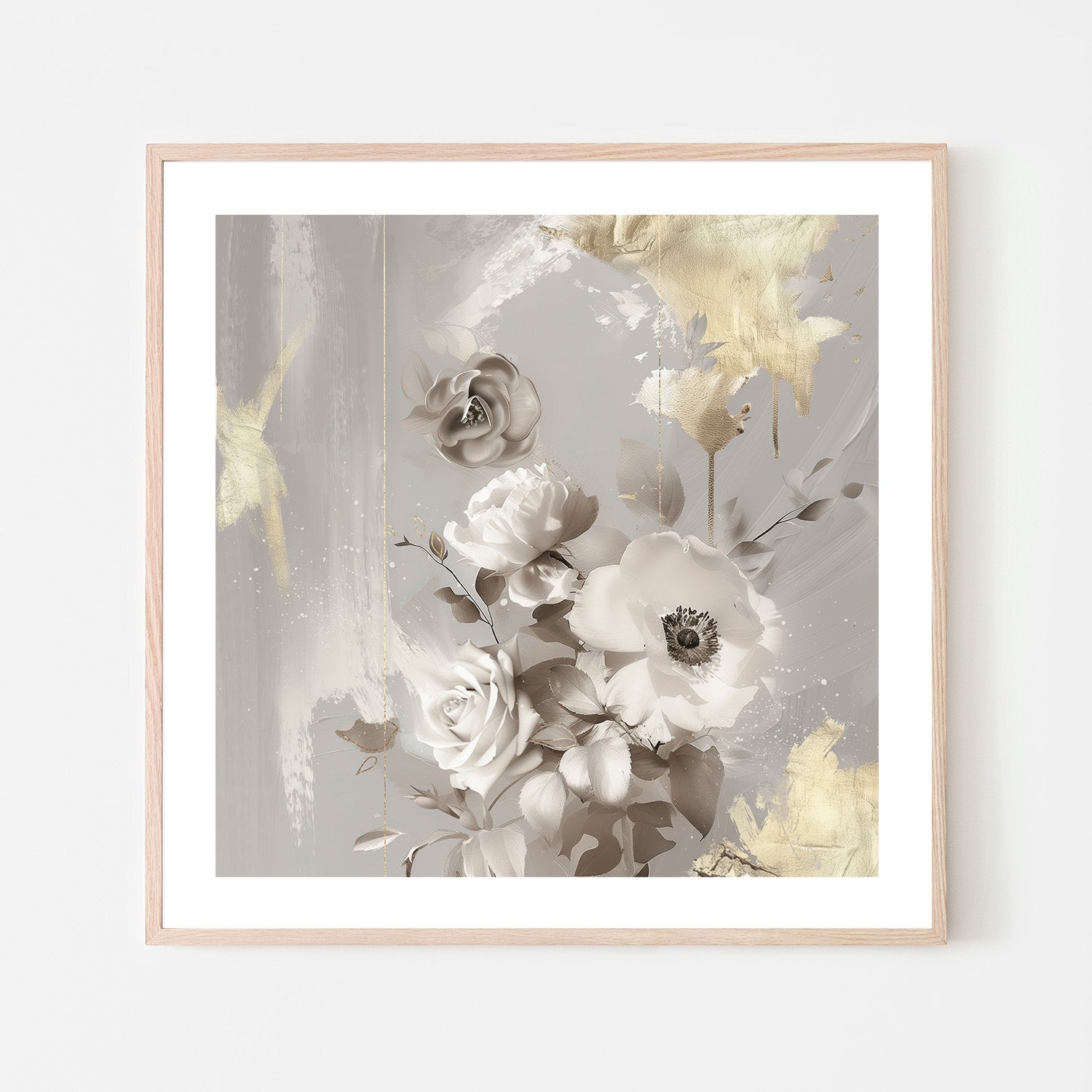 wall-art-print-canvas-poster-framed-Goldleaf Bloom, Style A , By Bella Eve-6