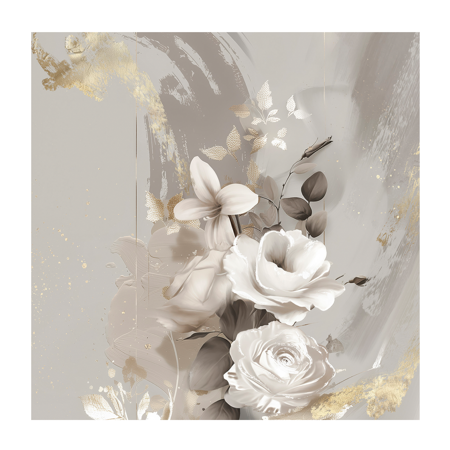 wall-art-print-canvas-poster-framed-Goldleaf Bloom, Style B , By Bella Eve-1