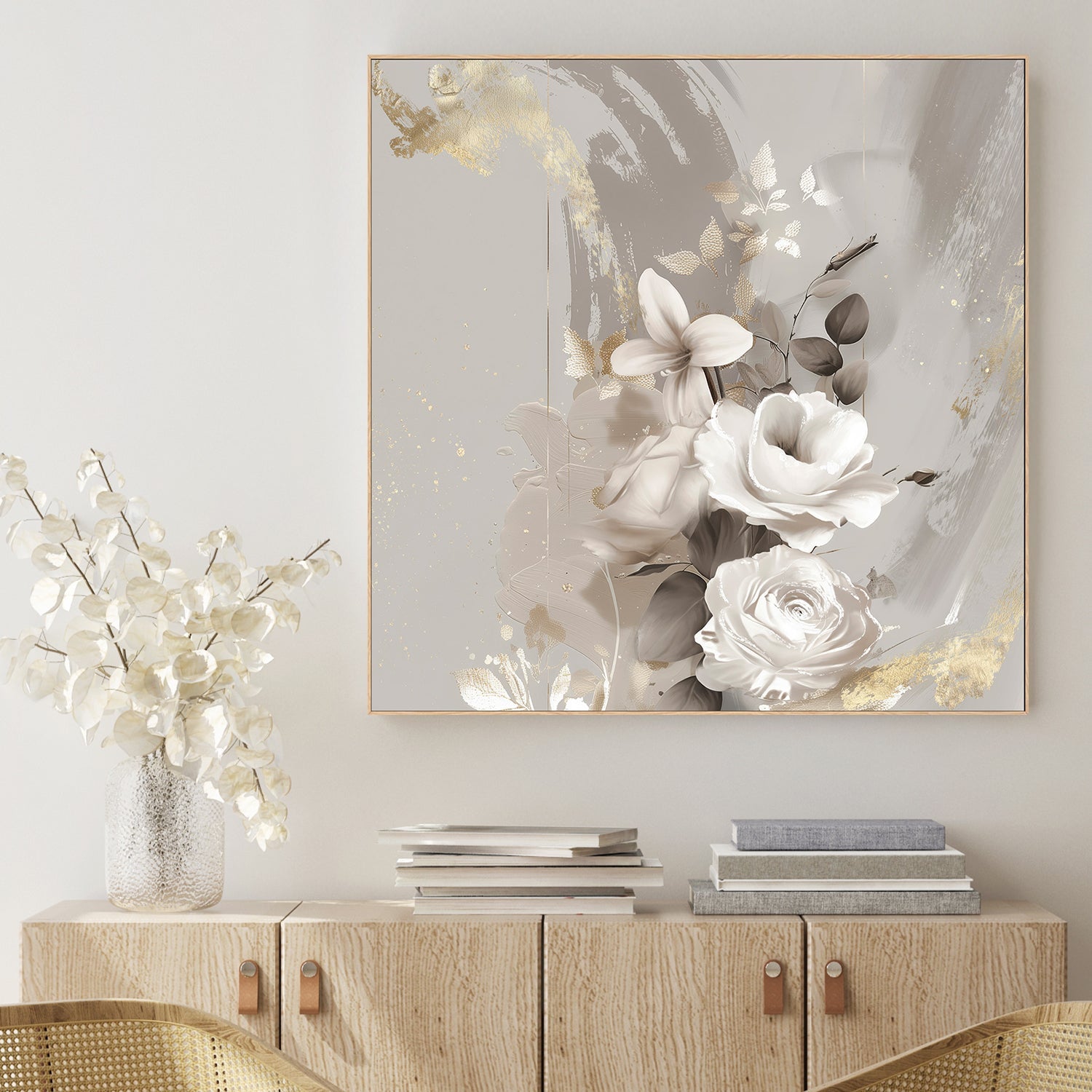 wall-art-print-canvas-poster-framed-Goldleaf Bloom, Style B , By Bella Eve-2