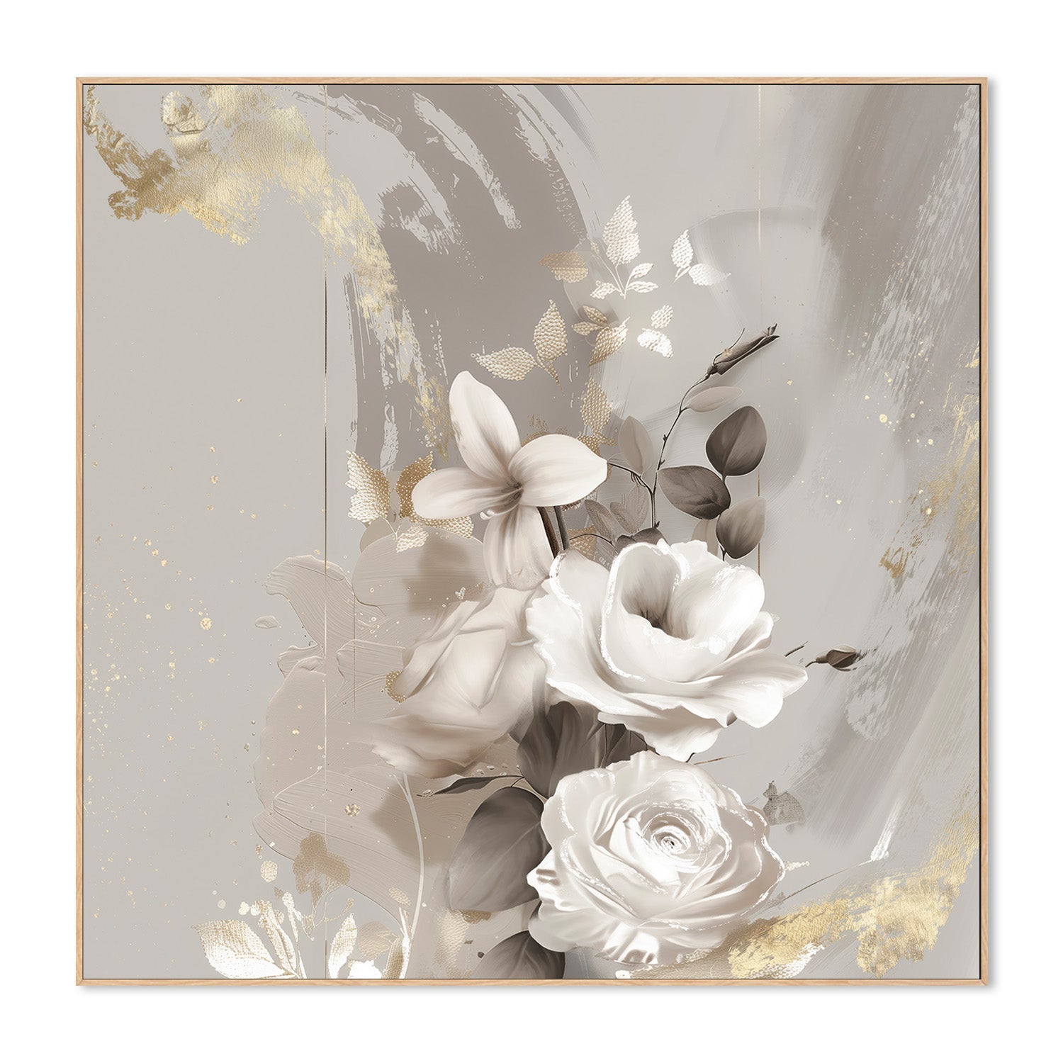 wall-art-print-canvas-poster-framed-Goldleaf Bloom, Style B , By Bella Eve-4