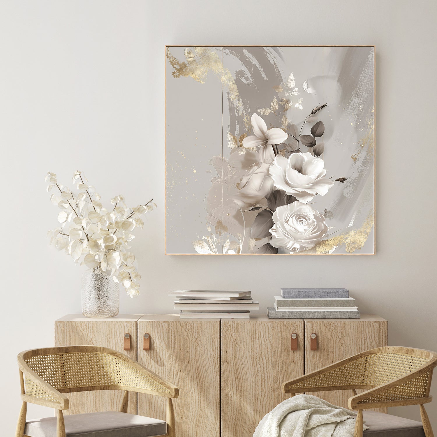 wall-art-print-canvas-poster-framed-Goldleaf Bloom, Style B , By Bella Eve-7