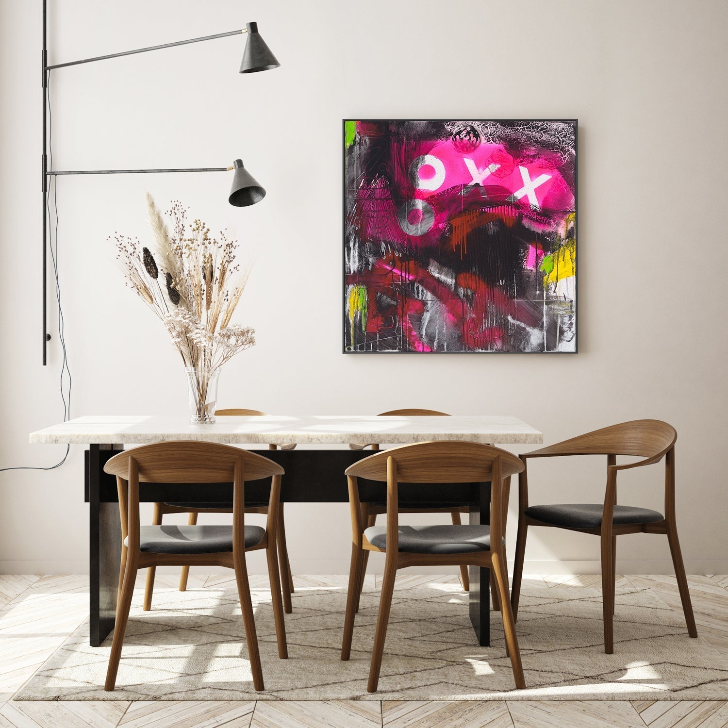 wall-art-print-canvas-poster-framed-Graffiti Love , By Belinda Stone-GIOIA-WALL-ART