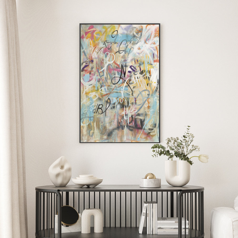wall-art-print-canvas-poster-framed-Graffiti Love, Style A , By Danhui Nai-GIOIA-WALL-ART