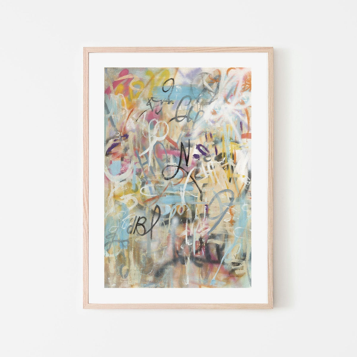 wall-art-print-canvas-poster-framed-Graffiti Love, Style A , By Danhui Nai-GIOIA-WALL-ART