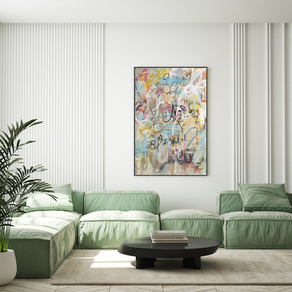 wall-art-print-canvas-poster-framed-Graffiti Love, Style A , By Danhui Nai-GIOIA-WALL-ART