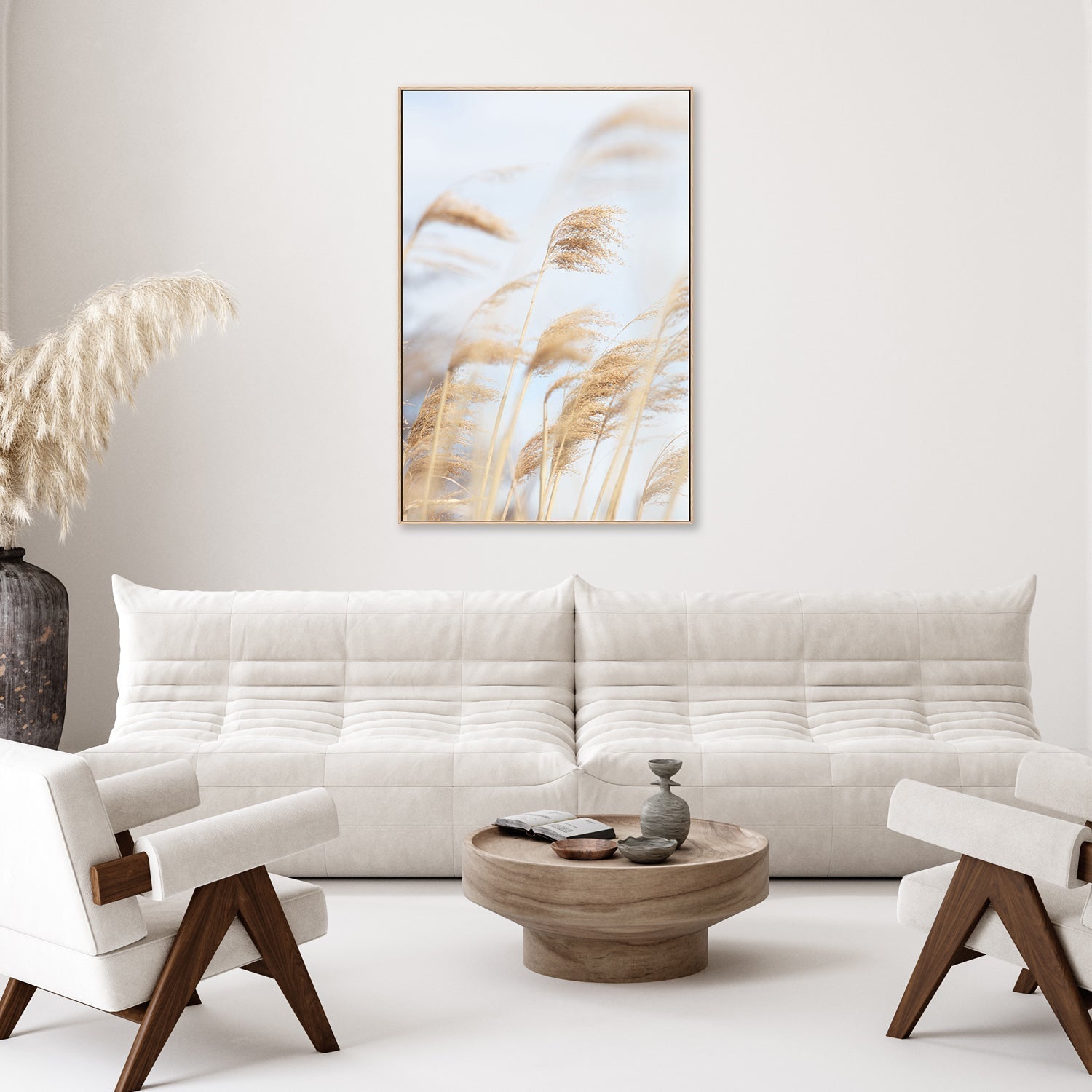wall-art-print-canvas-poster-framed-Grass Reed And Sky, Style A-by-Plus X Studio-Gioia Wall Art