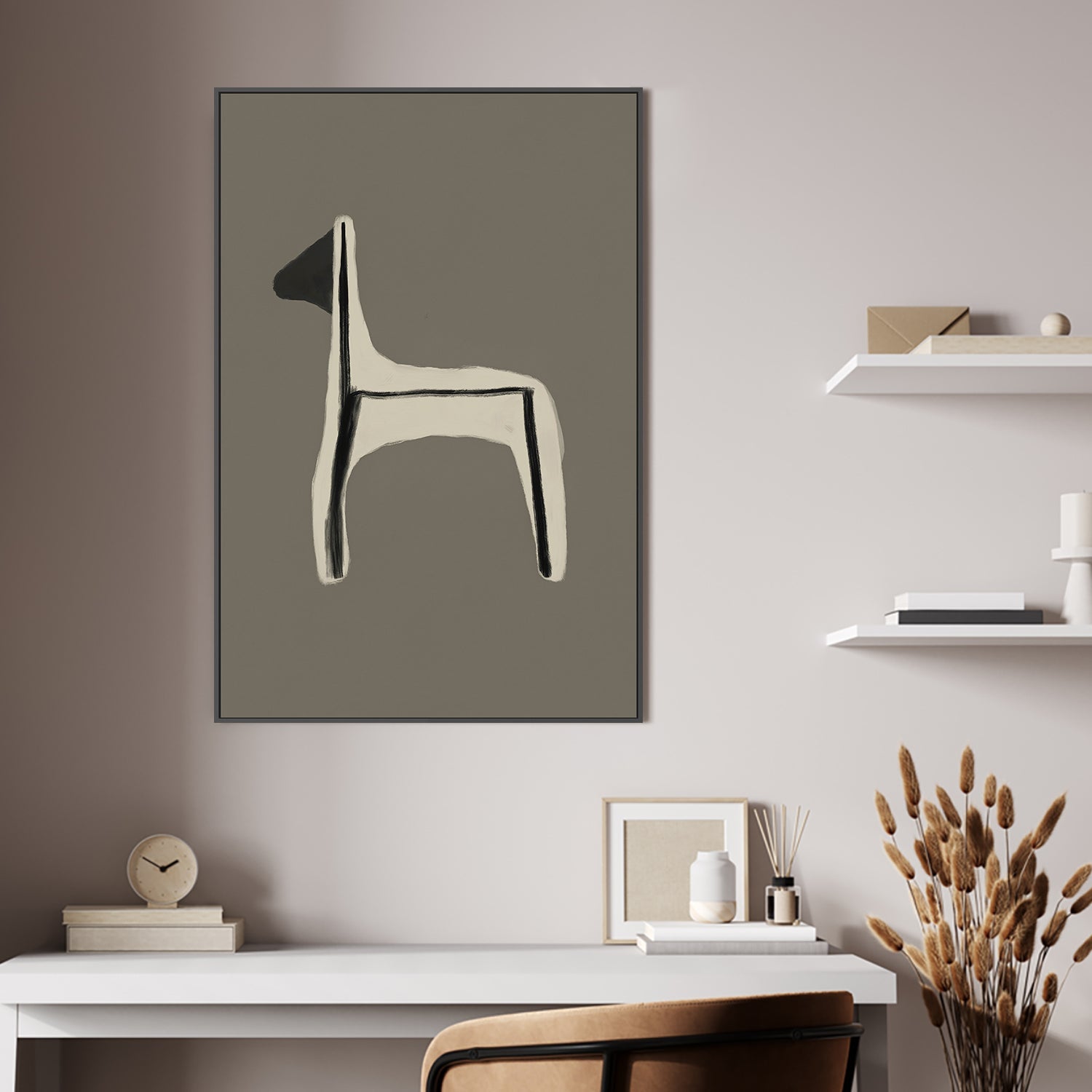wall-art-print-canvas-poster-framed-Grazing , By Rohan Sharma-2